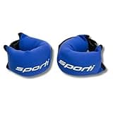 Sporti 2lbs Fitness Wrist Weights - Water Ankle Weights for Aqua Belt Pool Exercise, Comfortable Aquatic Weights - Blue - 2lbs