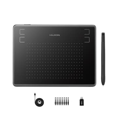 HUION Inspiroy H430P Drawing Tablet 4.8x3 Graphic Tablet with Battery-Free Stylus 4 Hot Keys, Art Tablet for Drawing, Writing, Design, Teaching, Work with Mac, PC, Linux & Mobile