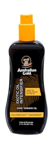 Australian Gold Dark Tanning Exotic Oil, Carrot Extract Formula, 8 Fl Oz (Pack of 1) (Packaging may vary)