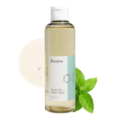 [BONAJOUR] Vegan Beauty Organic Green Tea & Hyaluronic Acid Facial Toner for Dry Skin - 100% Pure Natural Moisturizer & High Moisture Type, Anti Aging, Anti Wrinkle, 7.2 fl. oz