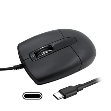 LOONASA USB C Wired Mouse, Type C Optical Mouse, Portable Silent Comfortable, for Laptop, Mac, MacBook, Android, PC