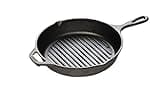 Lodge Cast Iron Grill Pan, 10.25-inch