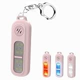 Personal Safety Alarm for Women Rechargeable self Defense Keychain Clip On Flashlight - Extra Loud Sound with Strobe Lights Travel Safe Waterproof Gifts - Panic Button Panic Button