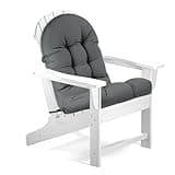 BayHomes Adirondack Chair Cushion,46 Inches Waterproof High Back Outdoor Chair Cushions with Non-Slip Bottom,High Back Patio Chair Cushions,Rocking Chair Cushions Outdoor with Lace-up