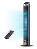 Dreo Tower Fan for Bedroom, 5 Speeds, 4 Modes with 26ft/s Standing Fan, 90° Oscillating Fans for Indoors, 12H & 28dB Quiet Timer, Remote Control, Touch, 40" Bladeless Floor Fan for Home Office, Black