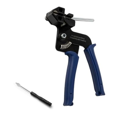 SCITOOLS Metal Zip Ties Cutter, Stainless Steel Cable Tie Gun with Tensioning Installation Cutting Tool for Self-Locking Stainless Zip Ties with Free Zip Tie Release Tool, Dual-Hand Operation