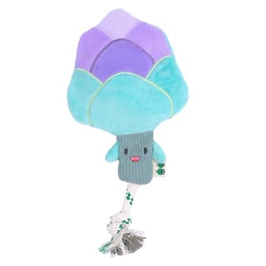 Green Sheep Plush Dog Toy, Squeaky Dog Toys for Small Medium Large Dogs, Durable Chew Toys for Pets, Interactive Dog Toys to Keep Them Busy, Recycle Cotton Rope, Stuffing Free Asparagus