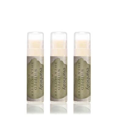 evanhealy Whipped Shea Butter for Lips (3 Pack) | Organic Red Raspberry Seed Oil, Beeswax, & Argan Oil | Moisturizing Lip Balm Chapstick