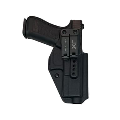 JX Tactical - Original Fat Guy Holster - IWB - Right Hand Draw - Compatible with Glock 19 w/Monoblock - Optic Ready - Black - Made in U.S.A
