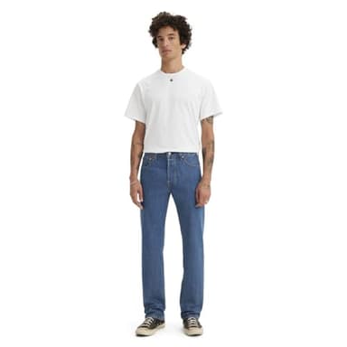 Levi's Men's 501 Original Fit Jeans (Also Available in Big & Tall), Medium Stonewash, 34W x 32L