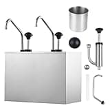 BBQ Sauce Dispenser Pump | Large Capacity Double Head Sauce Dispenser - Kitchen Syrup Pump Dispenser, Sauce Dispenser for Ketchup
