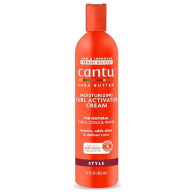 Cantu Shea Butter for Natural Hair Moisturizing Curl Activator Cream, 12 Fl Oz