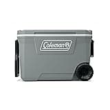 Coleman Classic Series Insulated Portable Wheeled Cooler, Leak-Resistant Outdoor Hard Cooler Keeps Ice up to 5 Days, 62-Quart