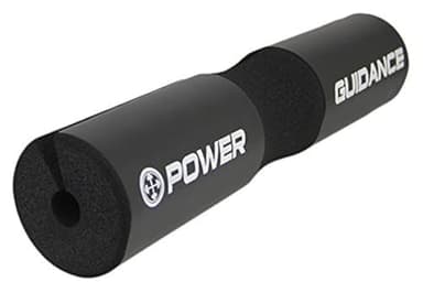 POWER GUIDANCE Barbell Squat Pad - Neck & Shoulder Protective Pad - Great for Squats, Lunges, Hip Thrusts, Weight Lifting & More - Fit Standard and Olympic Bars Perfectly Black