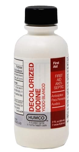 Iodides Tincture (Decolorized Iodine) 2 oz (Pack of 2)