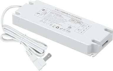 Dimmable LED Driver 24V 60W Constant Voltage Power Supply AC 120V to DC 24V Compatible with Lutron Leviton Dimmer Triac, 0-10V, 1-10V, PWM, Potentiometer LED Transformer for Dimming LED Strip Lights