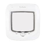 PetSafe Microchip Cat Door, Exterior or Interior Pet Door - Multi-User RFID Access Up to 40 Pets, 4-Way Locking, Weatherproof, DIY Easy Install, Hardware Kit; Privacy for Cat Litter Box or Pet Feeder