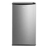Midea MERM33S1AST 3.3 Cubic Feet Compact Refrigerator, Silver