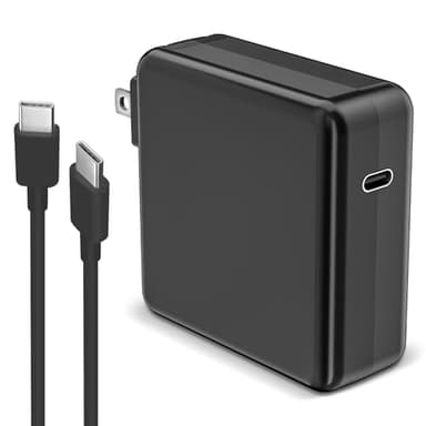 Mac Book Pro Charger, 61W/67W USB C Charger Power Adapter for MacBook Pro/Air 13/14 Inch, for MacBook 12 Inch,Included USB-C Charge Cable (6.6ft/2m) Black