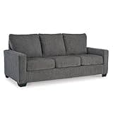 Signature Design by Ashley Rannis Casual 2-in-1 Sofa Sleeper with Folding Gel Memory Foam Mattress, Queen, Gray