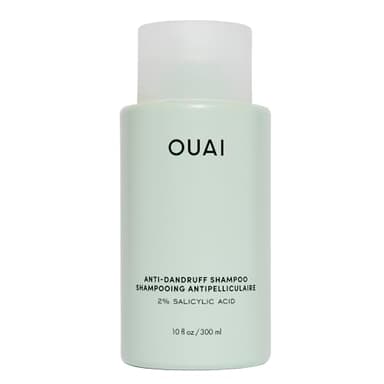 OUAI Anti Dandruff Shampoo - Soothing Salicylic Acid Shampoo for Flaky, Dry and Itchy Scalp - Reduces Itching, Redness and Irritation - Sulfate Free Scalp Care (10 Fl Oz)
