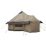 Guide Gear Base Camp Tent, Outdoor, Hiking, Hunting, Four Season Camping with Stove Jack