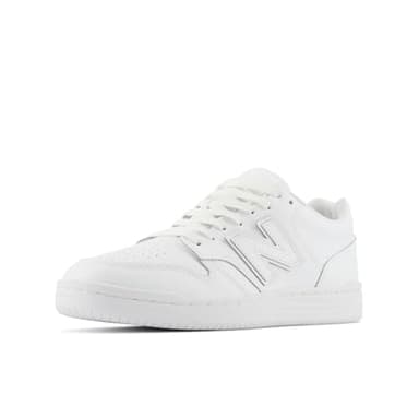New Balance Unisex-Adult BB480 V1 Sneaker, White/White/White, 7