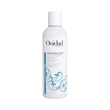 Ouidad Moisture Lock Ultra Nourishing Cleansing Oil Shampoo for Curly Hair - 8.5 fl oz, Rehydrates Dry, Damaged Curls, Color Safe Shampoo, For Women & Men, All Curl Types
