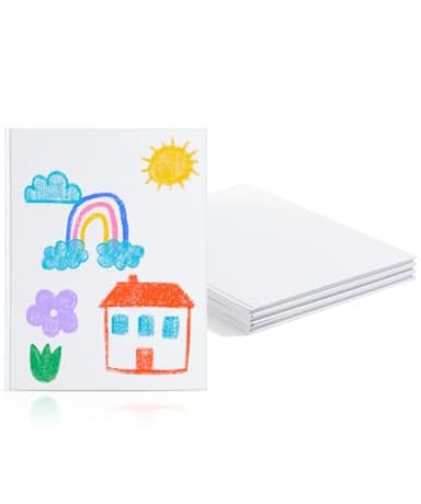 Mr. Pen- Blank Hardcover Books, 8.5 x 11 Inches, 40 Pages, 3 Pack, Blank Notebooks for Kids, Notebooks for Kids