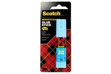 Scotch Restickable Glue Stick, 0.49 oz – Repositionable, Washable, Non-Toxic Adhesive for Crafts and School Projects