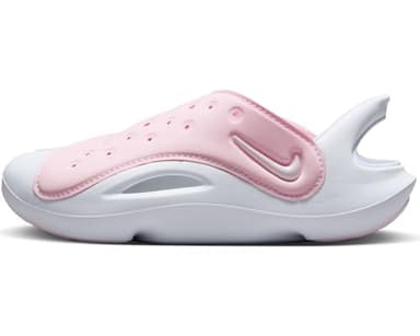 Nike Aqua Swoosh Little Kids' Sandals (FN0876-600, Pink Foam/White) Size 12