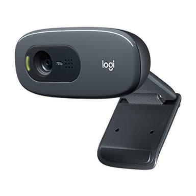 Logitech C270 HD Webcam, 720p, Widescreen HD Video Calling, Light Correction, Noise-Reducing Mic, Works with Zoom, Nintendo Switch 2’s New GameChat Mode, PC/Mac/Laptop/MacBook/Tablet - Black