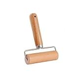 molivindy Small Rolling Pin, Wooden Dough Roller, Non-Stick Pizza Roller, Dough Baker Roller Set for Home Kitchen Baking Cooking.