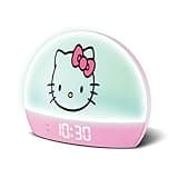 Hello Kitty Sunrise Alarm Clock - Multicolor Lights, USB Charging, LED Display, and Snooze Function