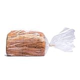 Wowfit Bread Poly Bags – Pack of 100 Entirely Transparent Clear Bakery Bags – Bread Loaf Packaging Bags with 100 Gold Twist Ties – 8x4x18-Inch Grocery Bread Bags