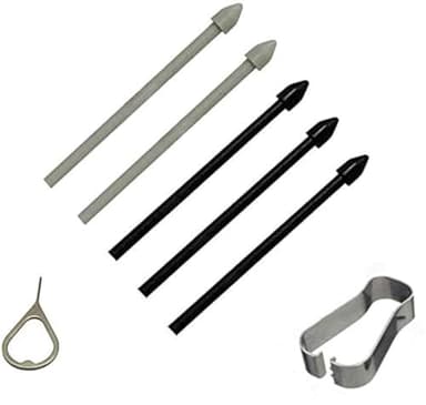 Tab S7 Stylus Pen Replacement Tips Nibs Parts for Samsung Galaxy Tab S7,Tab S7 Plus,Tab S7 FE All Verison Stylus S Pen Replacement Tips/Nibs + Eject Pin (Black)