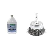 Corroseal Water-Based Rust Converter Metal Primer, Rust Converter - 1 Gallon and Forney 72729 Wire Cup Brush, Coarse Crimped with 1/4-Inch Hex Shank, 2-Inch-by-.012-Inch