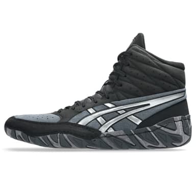 ASICS Men's Aggressor 6 Wrestling Shoes, 11, Black/Pure Silver
