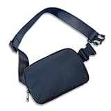 Belt Bag Crossbody Bags For Women and Teen Girls - Ladies Bum Bag Fashion Waist Packs, Lulu Belt Bag Fanny Pack, Aesthetic Stuff - Lulu Dupes Everywhere Belt Bag, Gifts for Women - Navy Blue