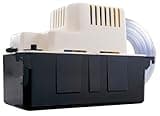 Little Giant VCMA-20ULST 115 Volt, 80 GPH, 1/30 HP Automatic Condensate Removal Pump with Safety Switch and Tubing, White/Black, 554435