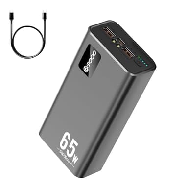 PSOOO 50000mAh Power Bank 65W, Portable Charger,External Battery Pack for Outdoor Camping, Home & Office. Emergency Back-up Power for Smartphones, Tablets and Laptop