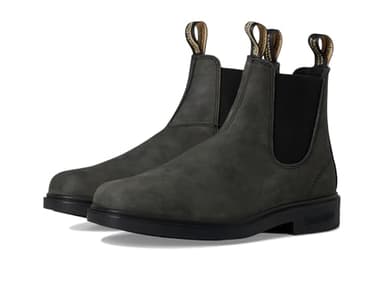 Blundstone Unisex Dress Chelsea Boots Rustic Black Men's 6, Women's 8 Medium