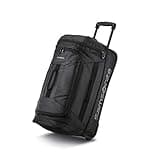 Samsonite Andante 2 Wheeled Duffel Bag – 22-Inch Durable Rolling Luggage with Inline Skate Wheels, Push-Button Handle & Spacious Compartments – Travel-Friendly and Lightweight - All Black