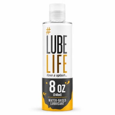 LUBELIFE Water-Based Lube – Personal Lubricant for Men, Women & Couples, Travel Size, Non-Staining, Easy Clean-Up, Toy-Safe, 8 Fl Oz