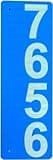 Custom 911 Reflective Address Sign - very highly visible in the daytime and nighttime. Excellent for Emergency Response, Delivery Service, Double-sided 6”x12” .04” Aluminum Engineering Grade(EGP)