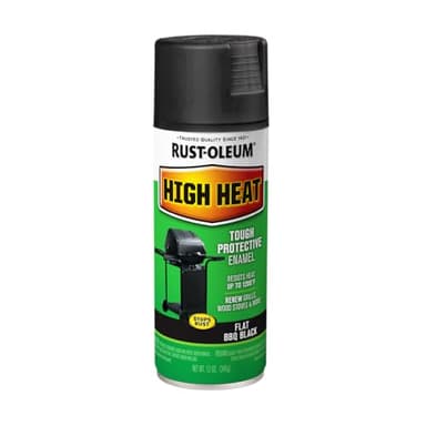 Rust-Oleum 7778830 High Heat Enamel Spray Paint, Bar-B-Que Black, 12-Ounce
