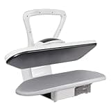 Ironing Steam Press Steam Press for Clothes Digital Steam Press with Multiple Fabric Settings Professional Iron Press Machine with 0.26Gal Removable Water Tank Fast-Heating(White)