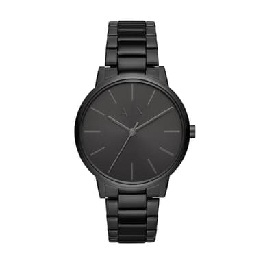 A|X Armani Exchange Men's Watch, Three-Hand Black Stainless Steel Watches for Men