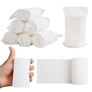 Travel Toilet Paper 6 Rolls – Coreless & Individually Wrapped, Compact Packable Tissue for Camping, RV, Hiking, Outdoor Trips, Waterproof Portable Bathroom Tissue (6)
