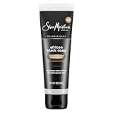 SheaMoisture Facial Wash and Scrub African Black Soap for Blemish Prone Skin to Clarify Skin 4 oz